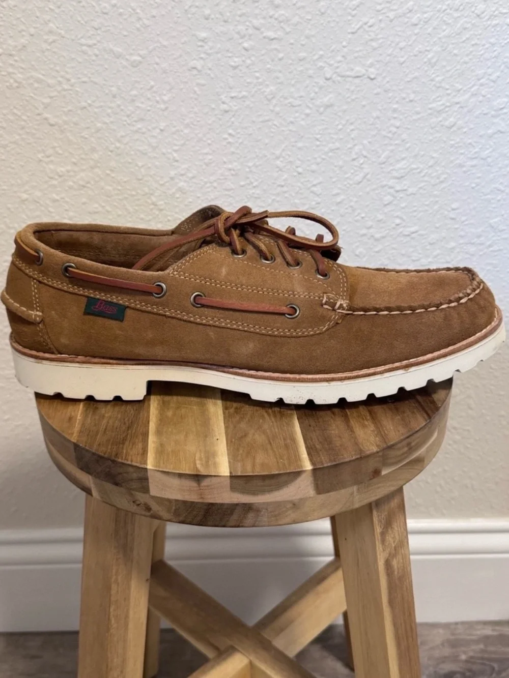 G.H. Bass NIB Ranger Camp Moc Suede Brown Shoes Men’s Size UK11 New In Box